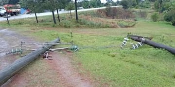 Temporal dejó sin energía a San Pedro y varias localidades del Norte misionero.