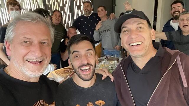 Cumbre del básquetbol, con Pichi Campana, Facu Campazzo y Marcelo Milanesio (Instagram @pichicampanaoficial).