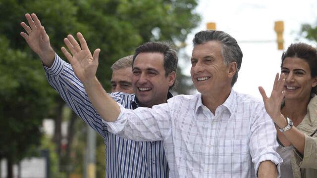 Mauricio Macri y Ramón Mestre juntos en la previa a las elecciones a presidente. (Foto archivo)