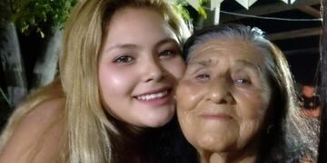 Julia, la mujer de 107 años más querida de Coquimbito, necesita una pieza para poder vivir. Foto: Gentileza Norma Churquina.