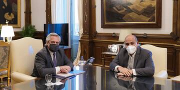 El gobernador Manzur se reunió con el presidente en Buenos Aires.
