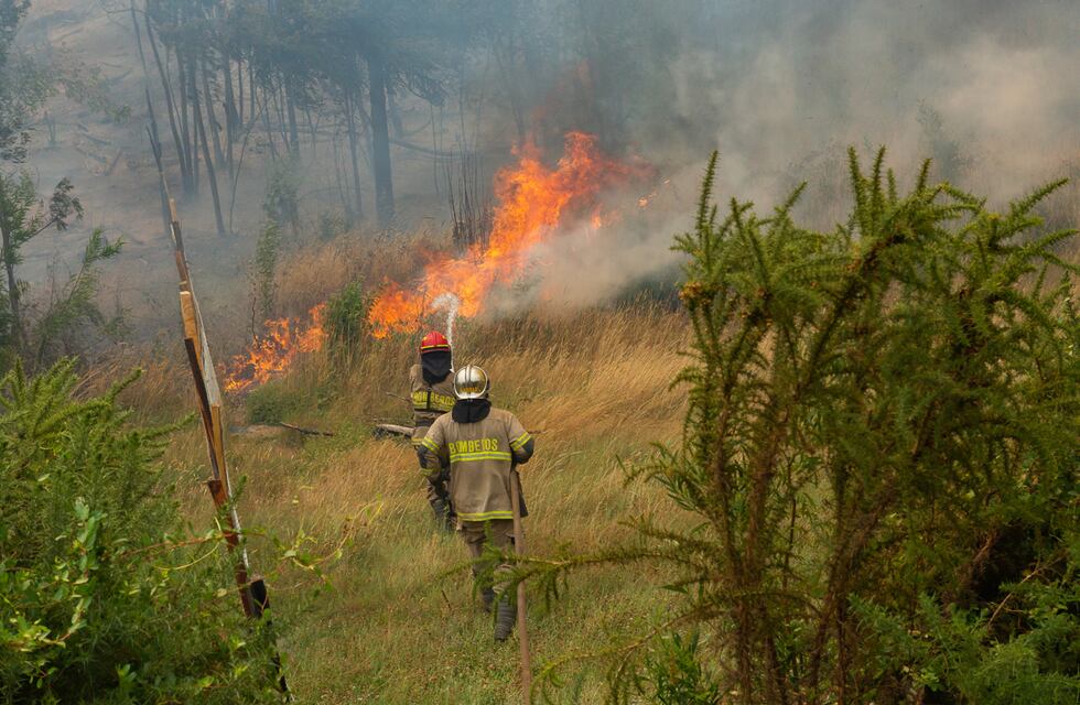 Bomberos combatían incendios en el Parque Nacional Los Alerces y quedaron atrapados en el fuego