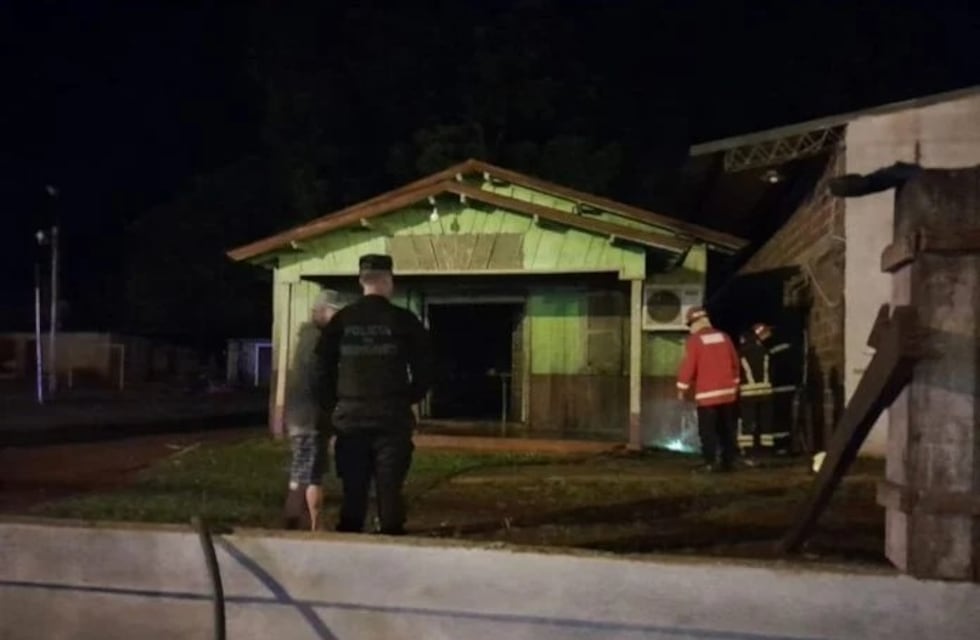 Presunto incendio intencional causa daños en un templo evangélico de Oberá