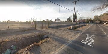 El predio de la feria del usado en Guaymallén.