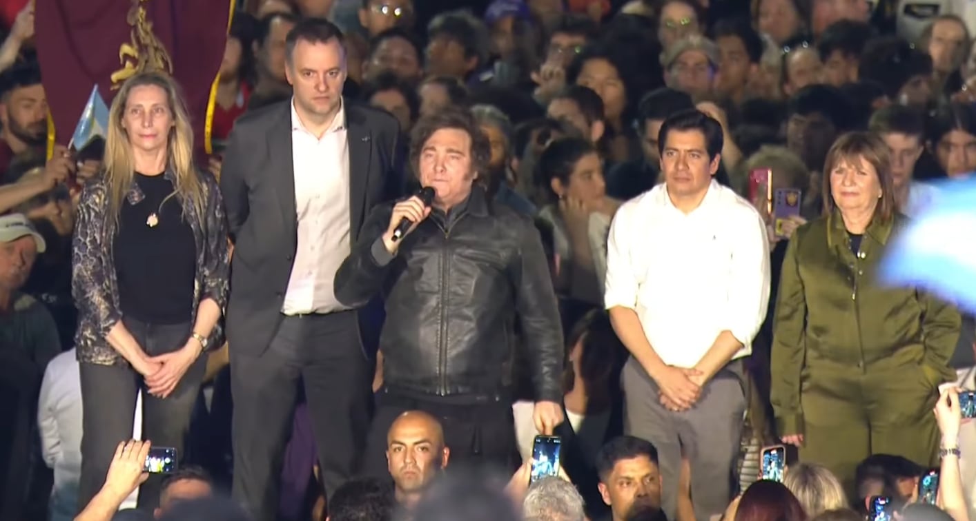Javier Milei en Córdoba. (Captura)