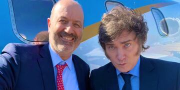 Sturzenegger y Milei, en Mar del Plata