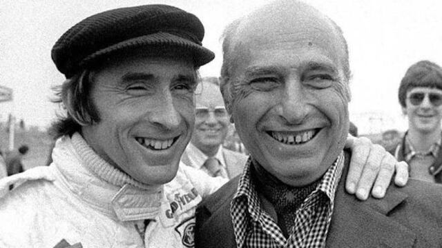 Jackie Stewart admiró a Juan Manuel Fangio y no se cansa de afirmar que el argentino es mejor que Lewis Hamilton, el siete veces campeón del mundo que domina esta era. (Foto: Archivo)