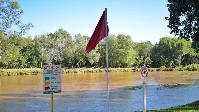 Arroyito: debido a las lluvias en zona serrana el Río Xanaes creció 80 centimetros.