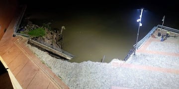 Derrumbe de la barranca del Parque España