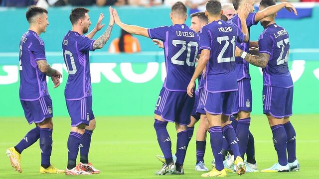 Argentina durante la última tanda de amistosos. (@Argentina)