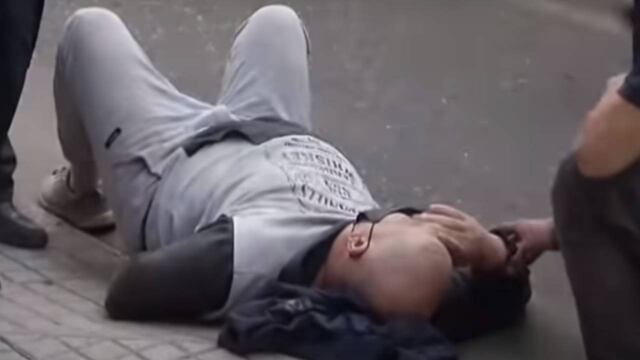 Uno de los tacheros debió recibir asistencia médica