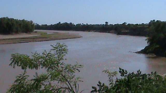 Tramo del Río Bermejo a la altura de Presidencia Roca.