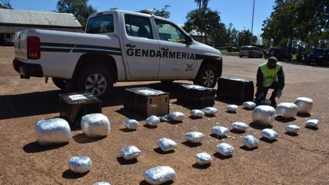 Más de 40 kilos de marihuana procedente de Eldorado fueron interceptadas en su camino a Buenos Aires.