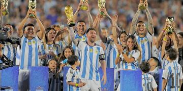 El álbum de fotos que Lionel Messi sobre la fiesta de los campeones del mundo (Instagram)