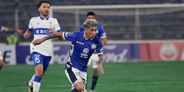 Matías Esquivel marcó el 1 a 0 de Talleres ante Católica en Chile. (Prensa Talleres).