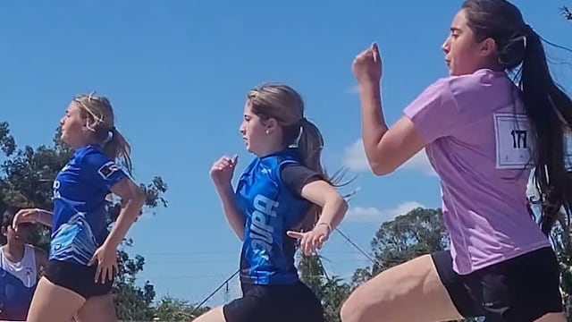 Puntaltenses participaron en San Cayetano del Encuentro Provincial U-12 y U-14 de Atletismo