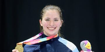 Evelin Díaz Biasizzo se quedó con la medalla dorada en karate en la categoría +59kg.