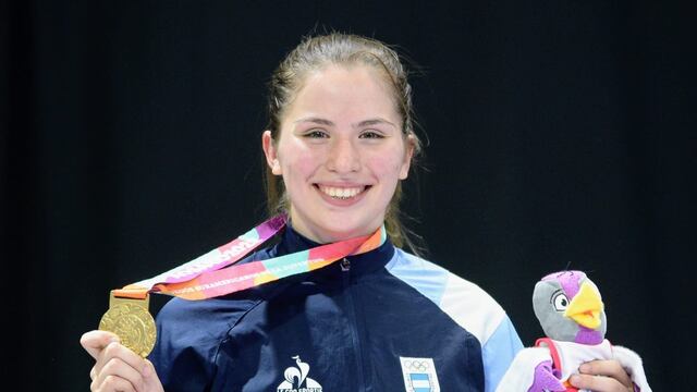 Evelin Díaz Biasizzo se quedó con la medalla dorada en karate en la categoría +59kg.