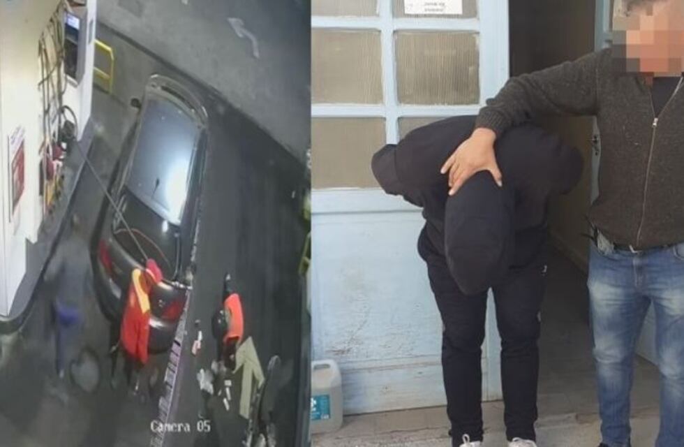 Video: robó en una estación de servicios, lo delataron las cámaras y quedó detenido