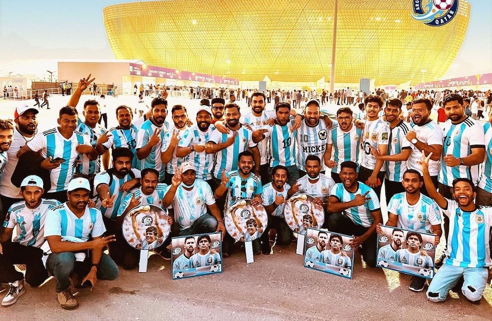 Mundial de Qatar 2022: quiénes son los 2500 indios que acompañarán a la Argentina desde las tribunas
