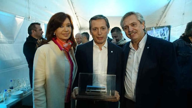 Cristina Kirchner, Fernando Gray y Alberto Fernández. (Foto: Twitter)