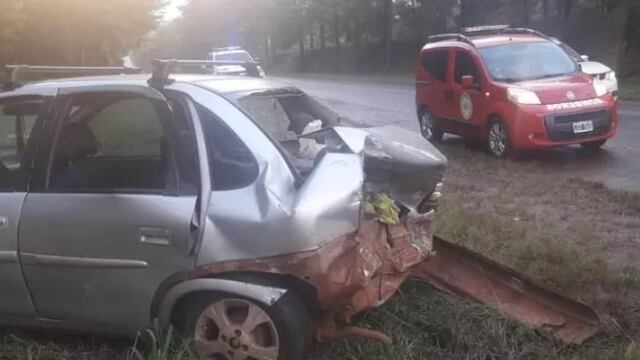Accidente vial en Puerto Libertad dejó solo daños materiales.