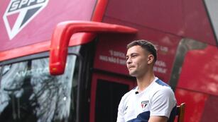 Santiago Longo pasó a préstamo al Sao Paulo hasta agosto de este año. Belgrano apuntó a repatriarlo (Prensa São Paulo FC).