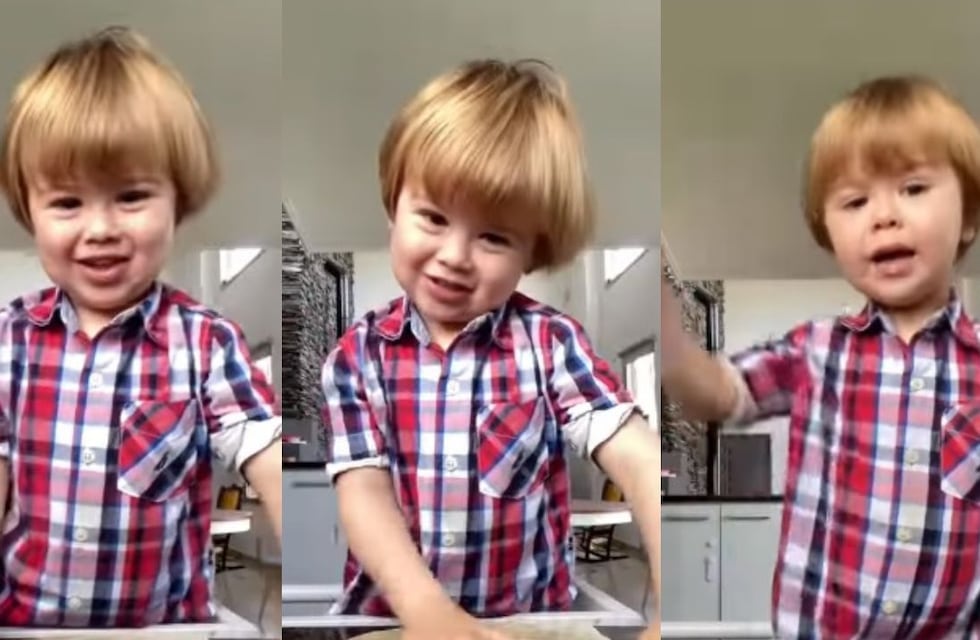 Tiene 3 años, hace destrozos en la cocina y enseña recetas saludables