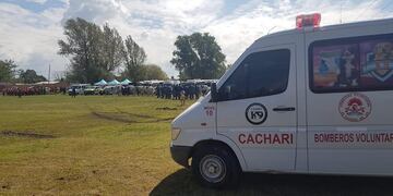 Bomberos de Cacharí participan de la búsqueda de Tehuel