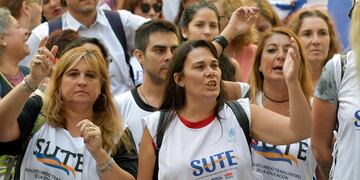 No hubo acuerdo y habrán nuevas medidas de lucha de docentes en Mendoza para julio- agosto. 
Foto: Orlando Pelichotti