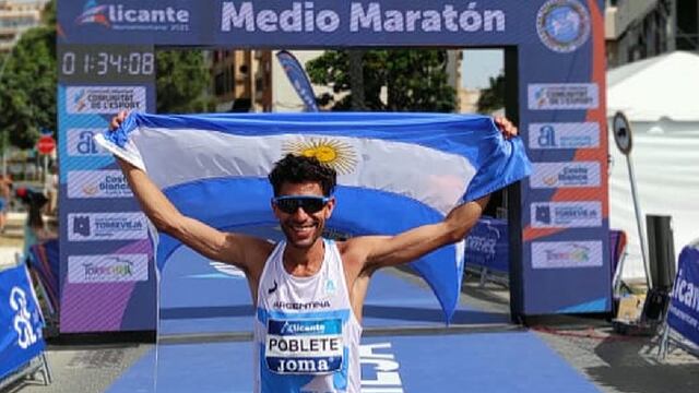 Antonio Jesús Poblete logró Plata en el medio maratón del XIX Campeonato Iberoamericano de Atletismo Alicante 2022, España.