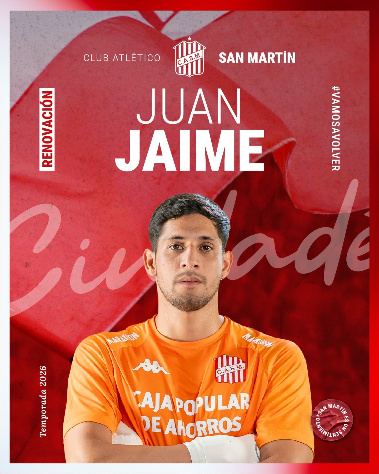 Juan Jaime renovo su vínculo para la próxima temporada