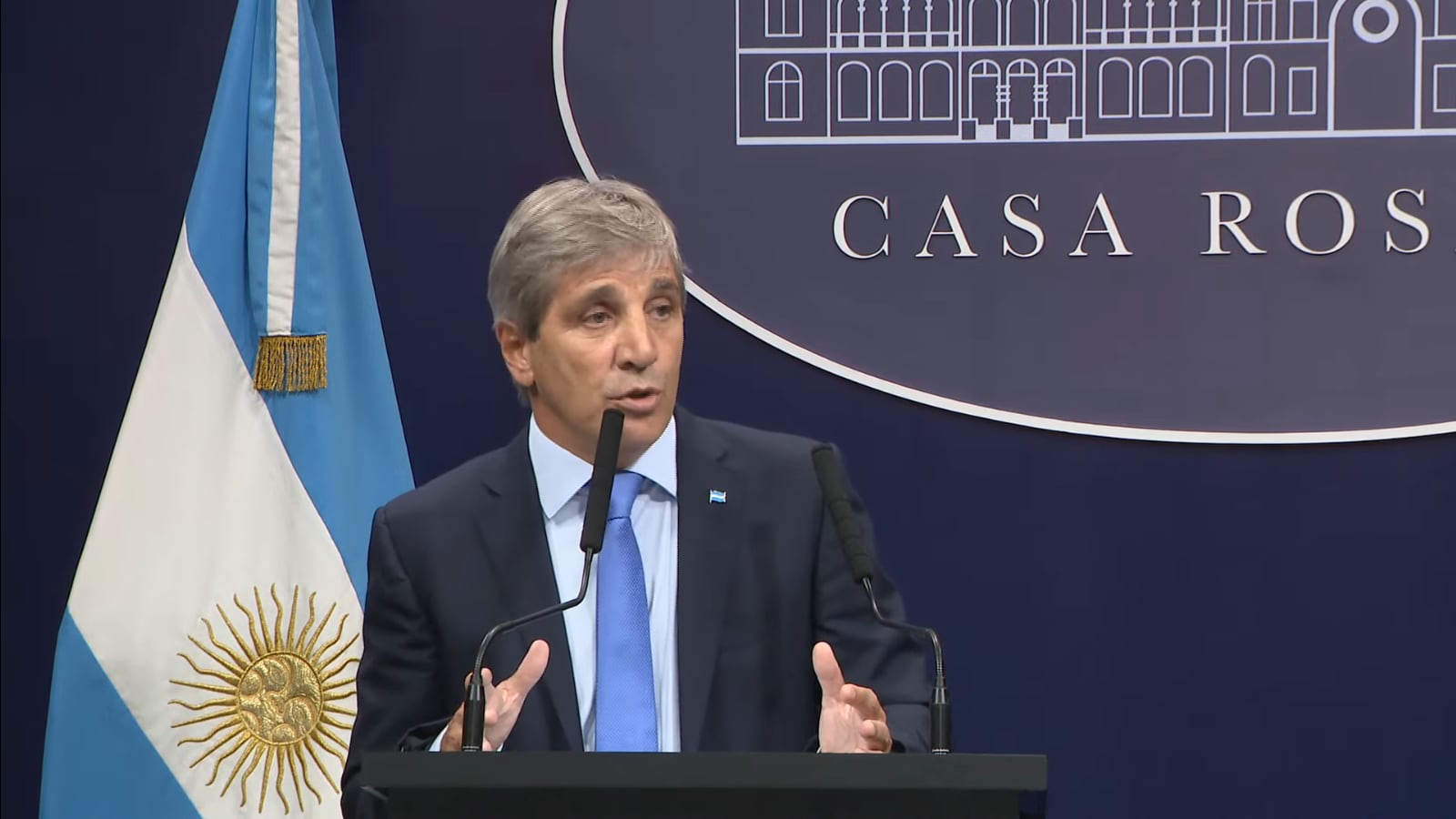 Luis Caputo, ministro de Economía. (Captura)
