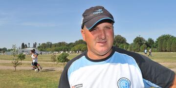 Luis Ernesto Sosa en sus días en las inferiores de Belgrano. Foto obtenida en el predio de Villa Esquiú. (La Voz/Archivo)