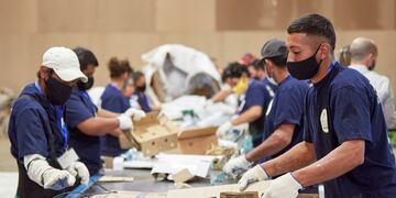 Los recuperadores que trabajan en este Centro Verde realizaron capacitaciones e integran las 4 cooperativas que existen en Las Heras.