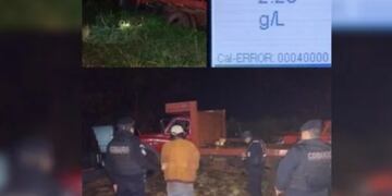 Alcohol al volante en Aristóbulo del Valle: conducía ebrio y chocó contra un árbol.