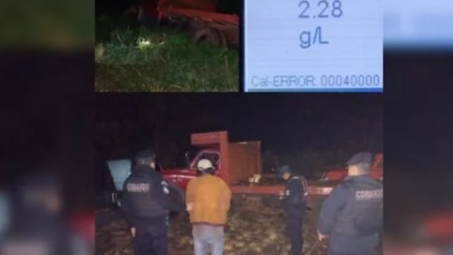 Alcohol al volante en Aristóbulo del Valle: conducía ebrio y chocó contra un árbol.