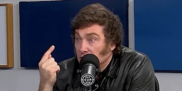 Javier Milei habló con Fantino. Foto: Captura de video