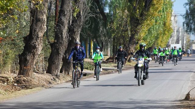 Un nuevo bicitour ha organizado la Municipalidad de Guaymallén, en esta oportunidad se recorrerá la zona productiva del departamento. Gentileza MG