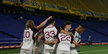 Lanús le ganó a Boca en La Bombonera. (Foto: @clublanus)