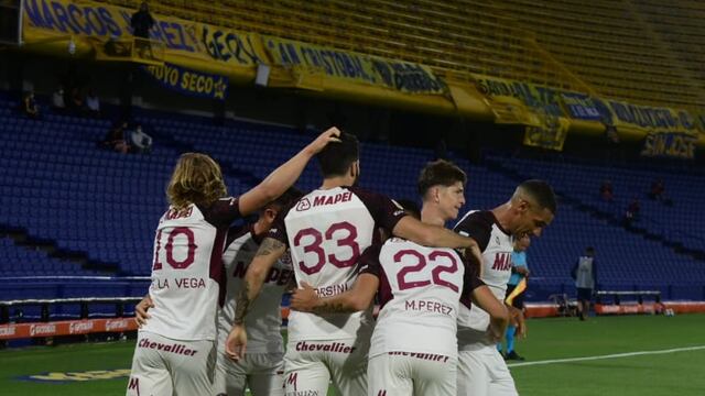 Lanús le ganó a Boca en La Bombonera. (Foto: @clublanus)