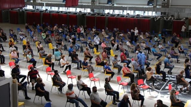 vacunaron a 1.250 personas en Villa Mercedes