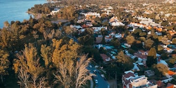 Villa Carlos Paz visto desde lo alto.