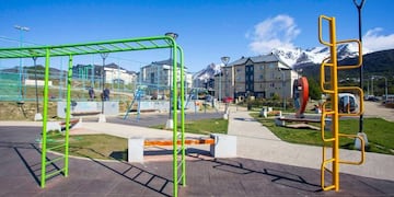 Ushuaia: realizan trabajos en espacios públicos del barrio Río Pipo