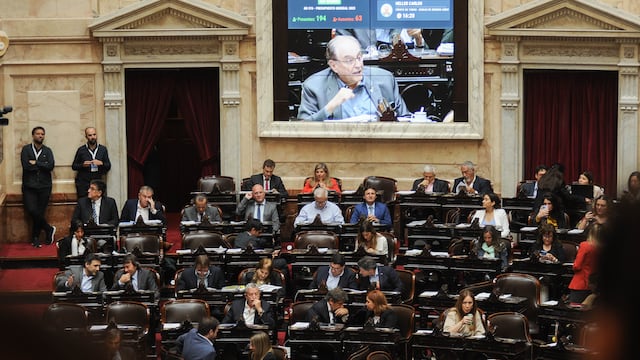 Sesión en la Cámara de Diputados por el Presupuesto 2023. Foto: Federico López claro