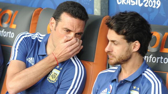 Pablo Aimar dirige la Sub-17 tras ser colaborador de Scaloni. Y convocó a Lucas Guiñazú, hijo del Cholo (Prensa AFA).