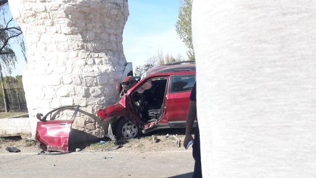 La Fiat Toro del suboficial mayor, Gallardo, quedó destruída. Foto gentileza InfoUco.