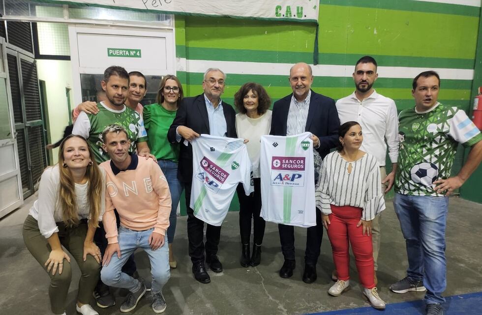 Perotti y Calvo en los festejos por los 75 años de Unión de Sunchales