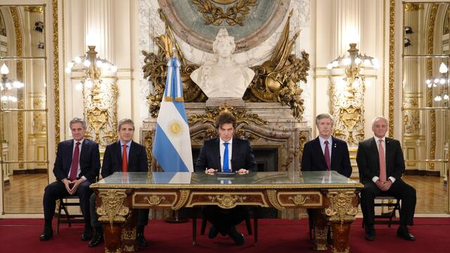 Milei, en cadena nacional (Oficina del Presidente).