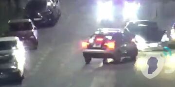 La persecución a lo largo del barrio Cerro de Las Rosas en la ciudad de Córdoba.